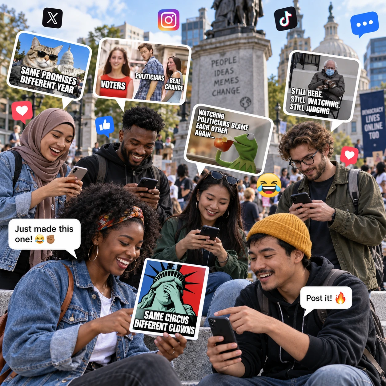 The Role of Memes in Modern Political Discourse